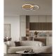 Plafoniere - Plafoniera LED metal cu efect de lemn FLETCHER