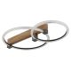 Plafoniere - Plafoniera LED metal cu efect de lemn FLETCHER