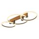 Plafoniera LED metal cu efect de lemn FLETCHER D2