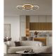 Plafoniere - Plafoniera LED metal cu efect de lemn FLETCHER D2