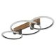 Plafoniere - Plafoniera LED metal cu efect de lemn FLETCHER D2