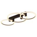 Plafoniera LED metal negru FLETCHER D2
