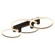 Plafoniera LED metal negru FLETCHER D2