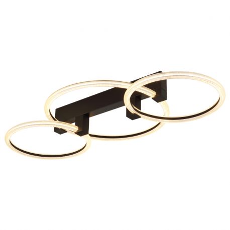 Plafoniere - Plafoniera LED metal negru FLETCHER D2