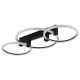 Plafoniere - Plafoniera LED metal negru FLETCHER D2