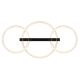 Plafoniere - Plafoniera LED metal negru FLETCHER D2