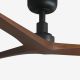 Lustre cu ventilator - Ventilator smart sistem TUYA si telecomanda KLIM M 125cm, negru/ nuc
