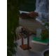 Lampi decorative si solare - Lampa solara LED portabila IP44 Saulio maro deschis