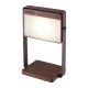 Lampi decorative si solare - Lampa solara LED portabila IP44 Saulio maro deschis
