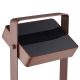 Lampi decorative si solare - Lampa solara LED portabila IP44 Saulio maro deschis