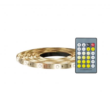 Iluminat pentru baie - Banda 5 metri IP44 LED 2700-6500K, telecomanda Led Strip White