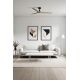 Lustre cu ventilator - Ventilator aplicat tavan cu telecomanda KLIM M 125cm, negru/ pin