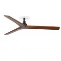 Ventilator incastrat tavan cu telecomanda KLIM M 125cm, negru/ nuc