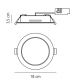 Iluminat pentru baie - Spot LED incastrabil baie IP44 Manacor 18 alb