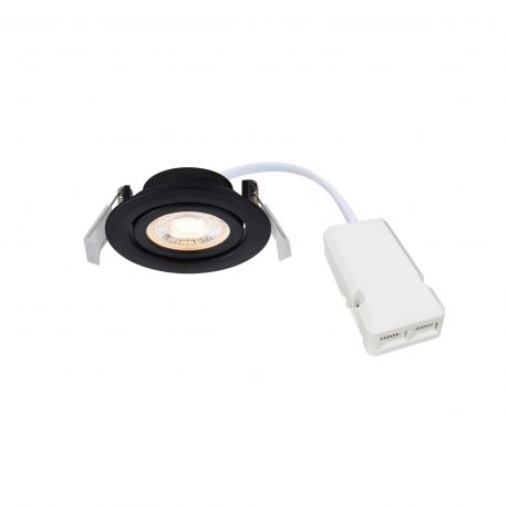 Spoturi tavan fals - Spot LED incastrabil directionabil Monolo negru