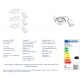 Spoturi tavan fals - Set de 3 spoturi LED incastrabile directionabile Monolo alb