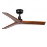 Ventilator aplicat tavan cu telecomanda KLIM S 92,5cm, negru/ nuc