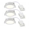Set de 3 spoturi incastrabile baie IP65 LED Olea alb
