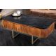 Masute Living - Masuta design retro Gatsby 110cm Mango/ marmura neagra