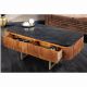 Masute Living - Masuta design retro Gatsby 110cm Mango/ marmura neagra
