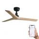 Ventilator smart sistem TUYA si telecomanda KLIM S 92,5cm, negru/ pin