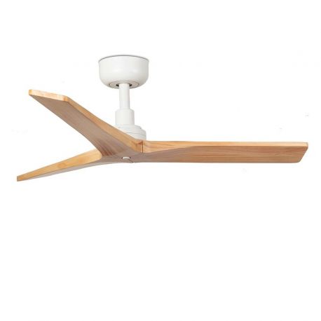 Lustre cu ventilator - Ventilator aplicat tavan cu telecomanda KLIM S 92,5cm, alb/ pin