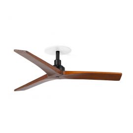 Lustre cu ventilator - Ventilator incastrat tavan cu telecomanda KLIM S 92,5cm, negru/ nuc
