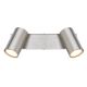Plafoniere cu spoturi, Spoturi aplicate - Aplica de perete / tavan cu 2 spoturi directionabile design modern ROBBY nickel mat