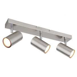 Plafoniere cu spoturi, Spoturi aplicate - Aplica de perete / tavan cu 3 spoturi directionabile ROBBY nickel mat