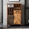 Bar vintage ATELIER 120cm, lemn de pin natural