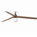 Lustra cu Ventilator incastrat tavan cu telecomanda KLIM L 150cm, negru/ nuc