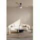 Lustre cu ventilator - Lustra cu Ventilator aplicat tavan cu telecomanda KLIM L 150cm, negru/ pin