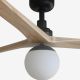Lustre cu ventilator - Lustra cu Ventilator Smart sisitem Tuya cu telecomanda KLIM L 150cm, negru/ pin
