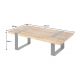 Masute Living - Masuta design industrial Iron Craft 100cm Mango