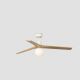 Lustre cu ventilator - Lustra cu Ventilator aplicat tavan cu telecomanda KLIM M 125cm, alb/ pin