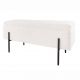 Banchete-Tabureti - Bancheta tapitata cu spatiu de depozitare LOFT 100cm boucle white