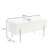Banchete-Tabureti - Bancheta tapitata cu spatiu de depozitare LOFT 100cm boucle white