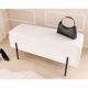 Banchete-Tabureti - Bancheta tapitata cu spatiu de depozitare LOFT 100cm boucle white