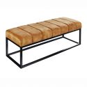 Bancheta tapitata Petit Beaute 110cm, catifea galben mustar