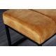 Banchete-Tabureti - Bancheta tapitata Petit Beaute 110cm, catifea galben mustar