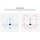 Lustre cu ventilator - Lustra cu Ventilator incastrat tavan cu telecomanda KLIM M 125cm, negru/ pin