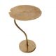 Masute Living - Masuta auxiliara cu aspect deosebit Leaf 40cm, auriu