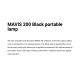 Lampi decorative si solare - Lampa de exterior portabila IP54 MAVIS 200 negru