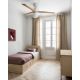 Lustre cu ventilator - Lustra cu Ventilator smart sistem TUYA si telecomanda KLIM M 125cm, alb/ pin