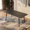 Masa dining cu blat ceramic Milano gri 140x80cm