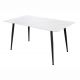 Mese dining - Masa dining cu blat ceramic Milano alb 140x80cm