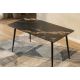 Mese dining - Masa dining cu blat ceramic Milano Aurora Oro 120x80cm