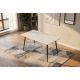 Mese dining - Masa dining cu blat ceramic Milano Alb 120x80cm