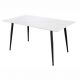 Mese dining - Masa dining cu blat ceramic Milano Alb 120x80cm