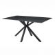 Masa dining cu blat ceramic GALAXIE gri 160x90cm